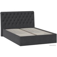 Кровать Трия Скарлет универсальная тип 1 с ПМ 140x200 (велюр графит)