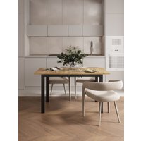 Кухонный стол Senira Велес ЛДСП 25 мм 100x60 (дуб нокс/опора черная)