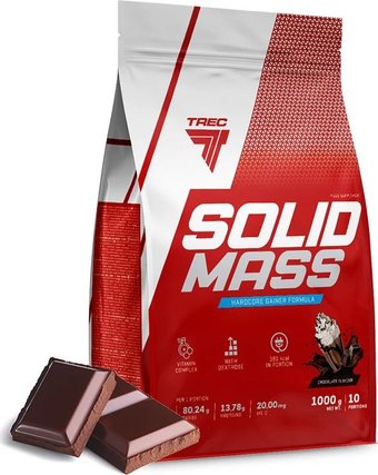 Гейнер Trec Nutrition ГЕЙНЕР TREC NUTRITION SOLID MASS (1000 ГР) ШОКОЛАД (Польша)