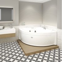 Ванна Vannesa Сандра 149x149 2-78-0-0-1-221 (с экраном и каркасом)