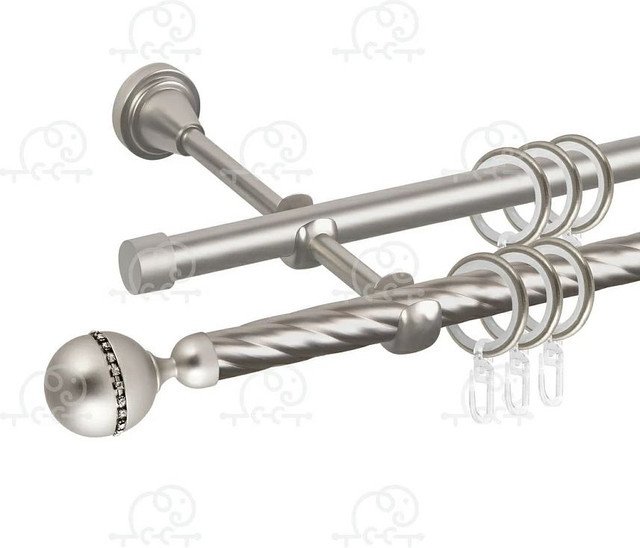 

Карниз для штор АС ФОРОС Баваро D16Г/16Г с простым кольцом с крючком (1.4 м, антик)