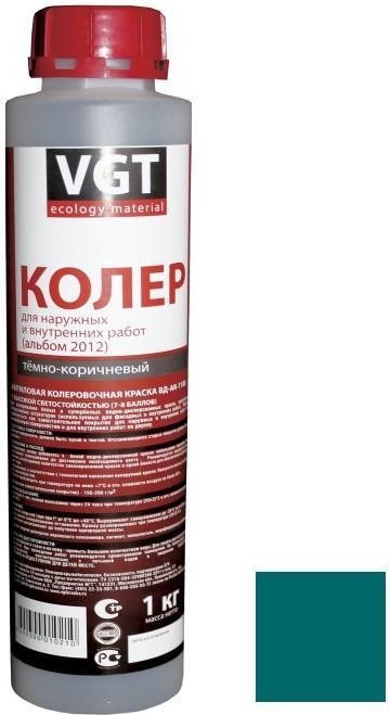

Колеровочная краска VGT ВД-АК-1180 2012 1 кг (бирюзовый)