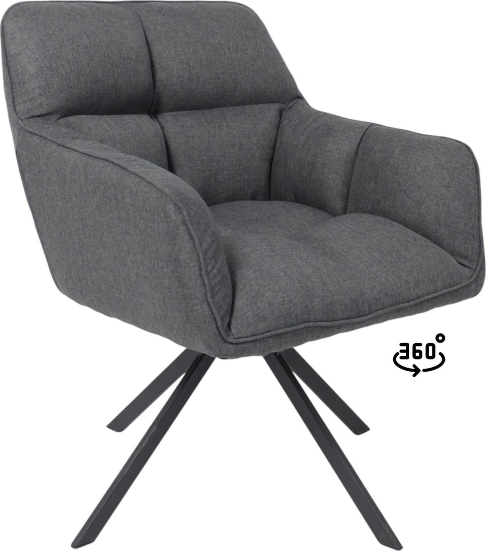 

Интерьерное кресло AksHome Virginia (темно-серый MQ001-5/черный)