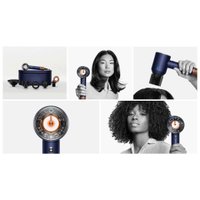 Фен Dyson HD16 Supersonic Nural Straight+Wavy (без кейса, с переходником на евровилку, берлинская лазурь/медный)