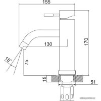 Смеситель РМС SUS128-001F