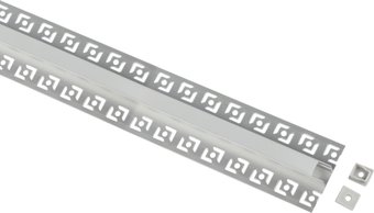 Алюминиевый профиль ЭРА Комплект с анодированным профилем под плитку и гипсокартон толщиной до 9 мм ЭРА 5313 53х13мм 2.5м