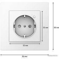 Умная розетка Aqara Aqara Wall Outlet H2 WP-P01D