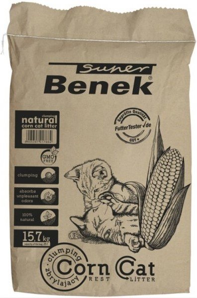 

Наполнитель для туалета Super Benek Corn Naturalny 25 л