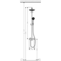 Душевая система  Hansgrohe Croma 220 Showerpipe (27222000)