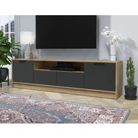 Тумба Интерлиния ТВ Концепт КТ-ТВ4-50 (антрацит/дуб золотой)