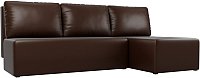 

Угловой диван Mio Tesoro Берген 179 правый (искусственная кожа, коричневый)