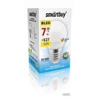 Светодиодная лампочка SmartBuy G45 E27 7 Вт 3000 К [SBL-G45-07-30K-E27] в Могилеве