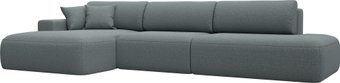 Угловой диван Лига диванов Лига-036 НПБ Модерн Лонг левый 124696L (рогожка амур серый)