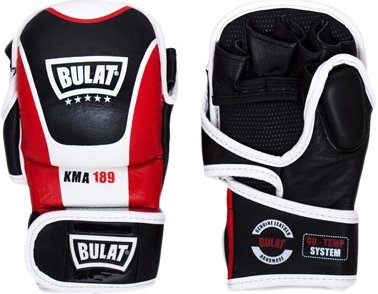 

Перчатки для бокса Bulat Full Contact MMA KMA-189 (S, черный/красный/белый)