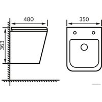 Унитаз подвесной Azario Hugo AZ-3103