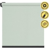 Рулонная электроштора НеоФьюжен Эден 200 220х200 правая (снежная мята, черная фурнитура)