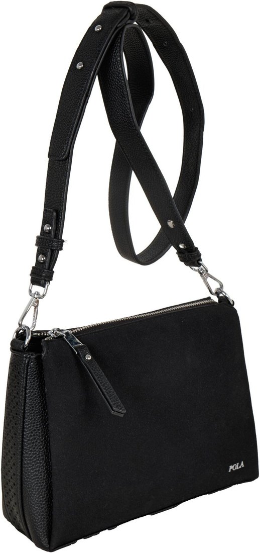 

Женская сумка Pola 2418 (Black/Black Комби)