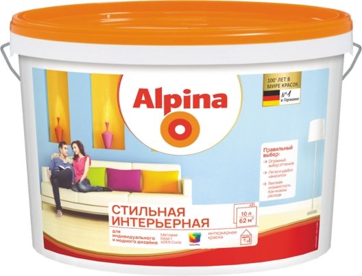 

Краска Alpina Стильная интерьерная База А (10 л)