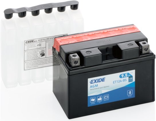 

Мотоциклетный аккумулятор Exide ET12A-BS (9.5 А·ч)
