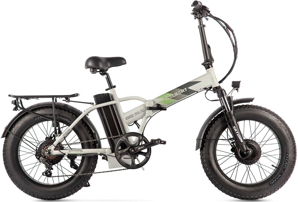 Электровелосипед Gelbert Saturn Dual PRO (серый)