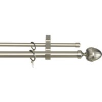 Карниз для штор Sundays Home Лайт Одеон 25мм+16мм двухрядный (сатин, 2м)