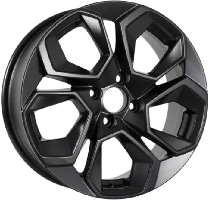

Литые диски KDW KD1620 16x6.5" 5x112мм DIA 57.1мм ET 45мм Matt Black Painted