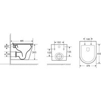 Унитаз подвесной Niagara Vista NG-9302+AM101/1120+M570