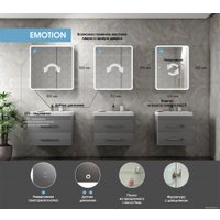  Континент Шкаф с зеркалом Emotion Led 70x80 (с датчиком движения) в Гомеле