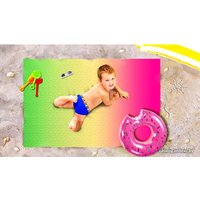 Полотенце Сирень Спелое яблоко 4999147 (зеленый/розовый)