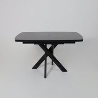 Кухонный стол Мамадома Leonel-130 раздвижной 130-165х85 (stone black st cer/черный)