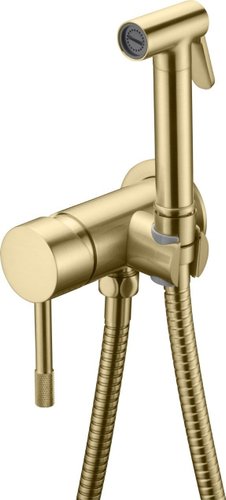 Смеситель с лейкой для биде Boheme Uno 467-MG (матовое золото)