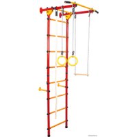 Детский спортивный комплекс СТК Юный Атлет Пристенный-лайт (красный/желтый)