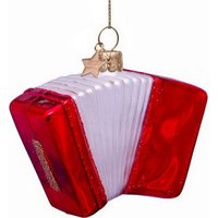 Елочная игрушка Vondels Аккордеон красный 1240705070017 (красный)