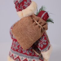 Елочная игрушка AksHome Санта-Клаус с фонариком