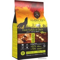 Сухой корм для собак Ambrosia Adult All Breeds Fresh Turkey & Duck (для всех пород с индейкой и уткой) 12 кг