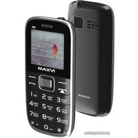 Кнопочный телефон Maxvi B6 (черный)