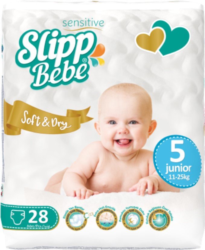 

Подгузники Slipp Bebe №5 11-25 кг (28 шт)