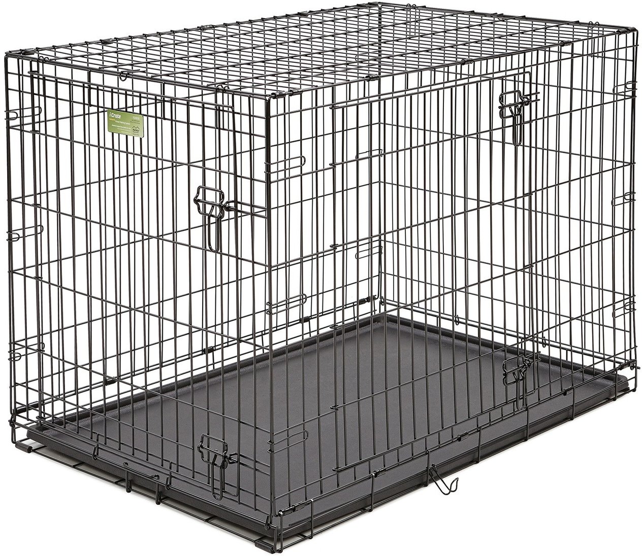 Клетка Midwest iCrate для собак 2 двери 1542DD (109x74x78см, черный)