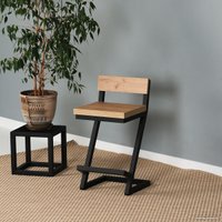 Стул Millwood Оберг полубарный (дуб золотой крафт/черный)