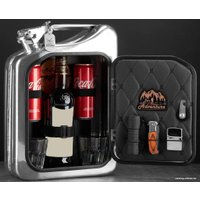 Подарочный набор Экспедиция Канистра - бар 10 л (хром)