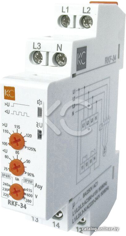 Реле контроля фаз КС RKF-34 82747