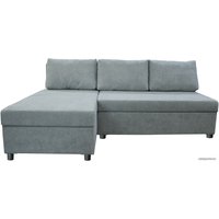 Угловой диван Mio Tesoro Farris 4УС+0Пд (шенилл, Santos Light Grey)