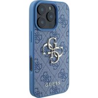 Чехол для телефона Guess PU 4G Big metal logo для iPhone 16 Pro GUHCP16L4GMGBL