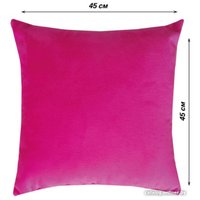 Декоративная подушка Lanatex 0345 22256 (45x45x14см, фуксия)