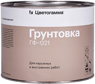 Алкидная грунтовка Цветогамма ГФ-021 1.8 кг (серый)