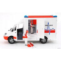 Грузовик Bruder Mercedes Benz Sprinter ambulance with driver 02536