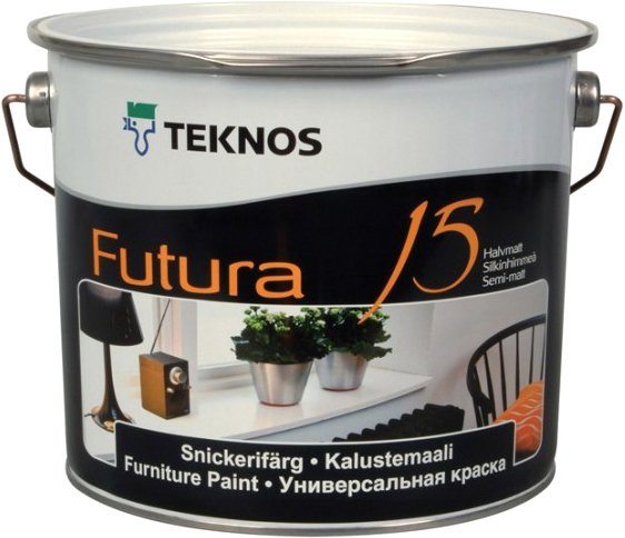 

Краска Teknos Futura 15 2.7л (база 1)