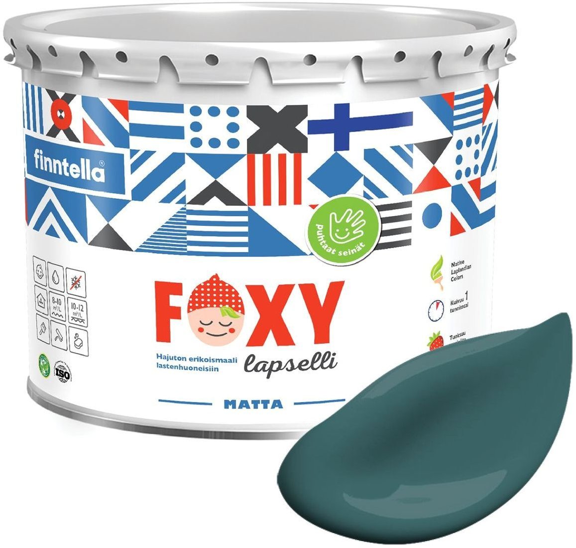 

Краска Finntella Foxy Lapselli Matte Elama F-50-1-3-FL280 2.7 л (зеленый)