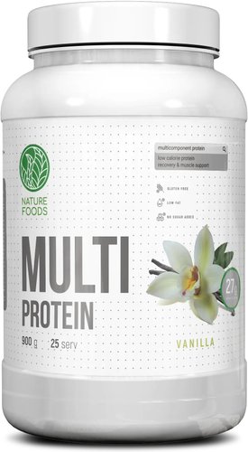 Протеин сывороточный (концентрат) Nature Foods Multi protein (ваниль, 900 г)