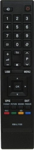 

Пульт ДУ Huayu RM-L1106 для Toshiba universal